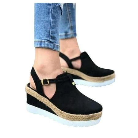 

PEASKJP Sandals for Women Casual Summer Summer Indoor Non-Slip Bathroom Round Toe Quick Drying Casual Slippers Casual Summer Shoes Black 7