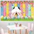 thumbnail image 4 of pathside Easter Backdrop,Happy Easter Banner, Easter Banners Decorative Photos Backgrounds Easter Decorations Activities Outdoor Party Supplies Easter Decorations for the Home Yard Party Supplies, 4 of 6