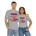 thumbnail image 7 of DJH Apparel | Virginia: I LOVE MY TEAM Sports  Athletic Unisex T-shirt, 7 of 7