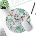 thumbnail image 3 of Larger Mouse Pad with Stitched Edge, Premium-Textured Mouse Mat Waterproof Non-Slip Rubber Base Round Mousepad for Office Gaming PC Laptop 8.7×8.7 inches, Beautiful Flower Art, 3 of 14