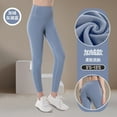 thumbnail image 4 of Byworldtasic Soft Leggings for Women Fleece-lined High Waisted Leggings Control Yoga Pants, 4 of 4