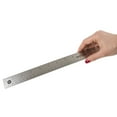 thumbnail image 6 of Westcott Standard 18" Stainless Steel Ruler, Non-Slip, Silver, Metric, 0.13 lbs., 1 Each, High School Level., 6 of 10