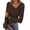 Coffee, variant on EASYBRA Women Off Shoulder Draped Neck Long Sleeve Slim Fit Crop Top Elegant Casual Shirt