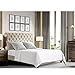 thumbnail image 3 of Rosevera Corrine Upholstered Bed Frame with Button Tufting Headboard/Adjustable Headboard/Rolled Head Headboard Bed Frame/Wood Slat Support/Easy Assembly,Queen,Classic Beige, 3 of 4