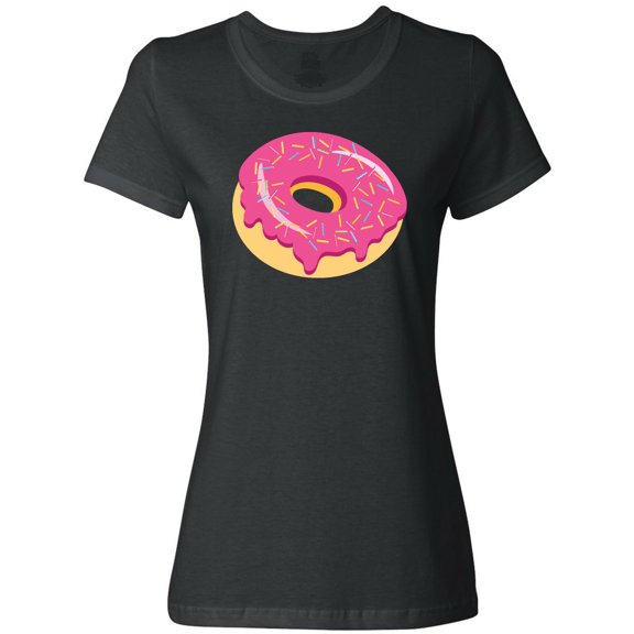 Inktastic Pink Donut with Sprinkles Women's T-Shirt