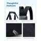 thumbnail image 5 of Bolsa deportiva BAGSMART, bolsa de gimnasio para hombre con compartimento para portátil, 5 of 7