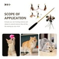 thumbnail image 4 of 1 Ensemble de Jouets Baguette pour Chat Recharges d'Insectes Simulés Accessoires Baguette Interactive pour Chat, 4 of 9