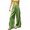 Green, variant on Wide Pants for Women Effortless High Waist Wide Leg with Soft Draping Ruffle Casual Everyday Fashion Trousers Summer Pants for Women Mint Green L