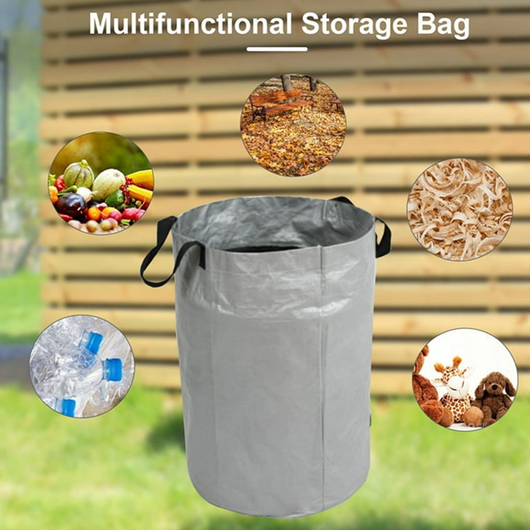 1pc-Garden Waste Bag Reusable Gardening bag | Lawn Pool Garden Leaf Bag |  Yard Waste Container
