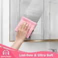 thumbnail image 3 of ZenClean Microfiber Cleaning Cloths Roll 30 Pack (Pink), 3 of 9