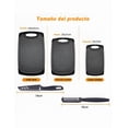 thumbnail image 4 of Kit  Xtellar 3 Tablas Picar Cortar 3 Tamaños Resistente Cocina Color Negro Juego tablas para picar 5pzas, 4 of 4
