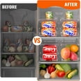 thumbnail image 6 of 4 Pack Soda Can Organizer for Refrigerator, Stackable Canned Food Pop Cans Container Can Holder Dispenser with Lid for Fridge Rack Freezer, Clear Storage Bins-Holds 12 Cans Each (Transparent), 6 of 8
