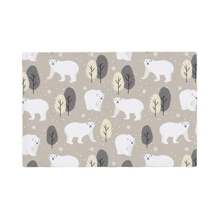 

Placemats Set of 4 winter Snowflake beer Heat Resistant Non - Slip Place mats Waterproof table mat for Kitchen Dining-6片装