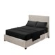 thumbnail image 4 of Juego de ropa de cama para el hogar Sábana de cama Funda de colchón Funda de almohada Juego de ropa de cama de poliéster de color sólido, Negro, Doble, 3pcs / set Vogacara HA6267-04B, 4 of 7