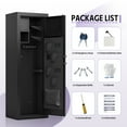 thumbnail image 3 of KAER 10-14 Biometric Gun Safe, Quick Access Large Unassembled Rifle Safe, Gun Cabinet with Adjustable Shelf and Locking Built-in Cabinet, 3 of 8