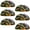 Multicolored 10, variant on PhooArto 6 Pcs Cup Drawer Pulls, Art Rainbow Unicorn Painting Shell Shape Handles Cabinet Knobs for Dresser Cupboard Closet Wardrobe with Screws