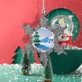 thumbnail image 2 of Luoshdecor Snowflake Photo Christmas Ornaments, Snowflake Xmas Hanging Gift Ornaments for Winter Decorations Souvenir Gift, 2 of 6