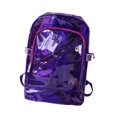 thumbnail image 1 of Mochila de PVC, bolsa de almacenamiento, gran capacidad, regalo práctico, mochila escolar portátil, mochila para acampar, trabajar, senderismo al aire Púrpura, 1 of 8