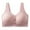 Pink, variant on Srogem Wireless Front Closure Bras for Women No Underwire Comfort Full Coverage Smooth Seamless Bra Bralettes