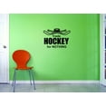 thumbnail image 1 of Custom Decals Trade Hockey For Nothing Wall Art Size: 14 X 28 Inches Color: Black, 1 of 1