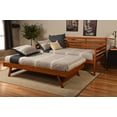 thumbnail image 5 of Kodiak Furniture Boho Wood Daybed/Pop Up in Barbados Brown w/ Gray Mattresses, 5 of 11