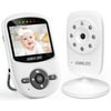 Video Baby Monitor with Digital Camera, ANMEATE Digital 2.4Ghz Wireless Video Monitor with Temperature Monitor, 960ft Transmission Range, 2-Way Talk, Night Vision, High Capacity Battery (2.4