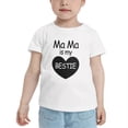 thumbnail image 2 of Mama Is My BESTIE Cute Toddler T Shirts for Boys Girls (White, 2T), 2 of 5