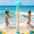 thumbnail image 4 of Eqslft 14Inch Seashell Pull-out Water Gun, Transparent Tube Handheld Water Shooter, Portable Summer Beach Pool Water Blaster Toy, for Outdoor Water Fighting, 4 of 5