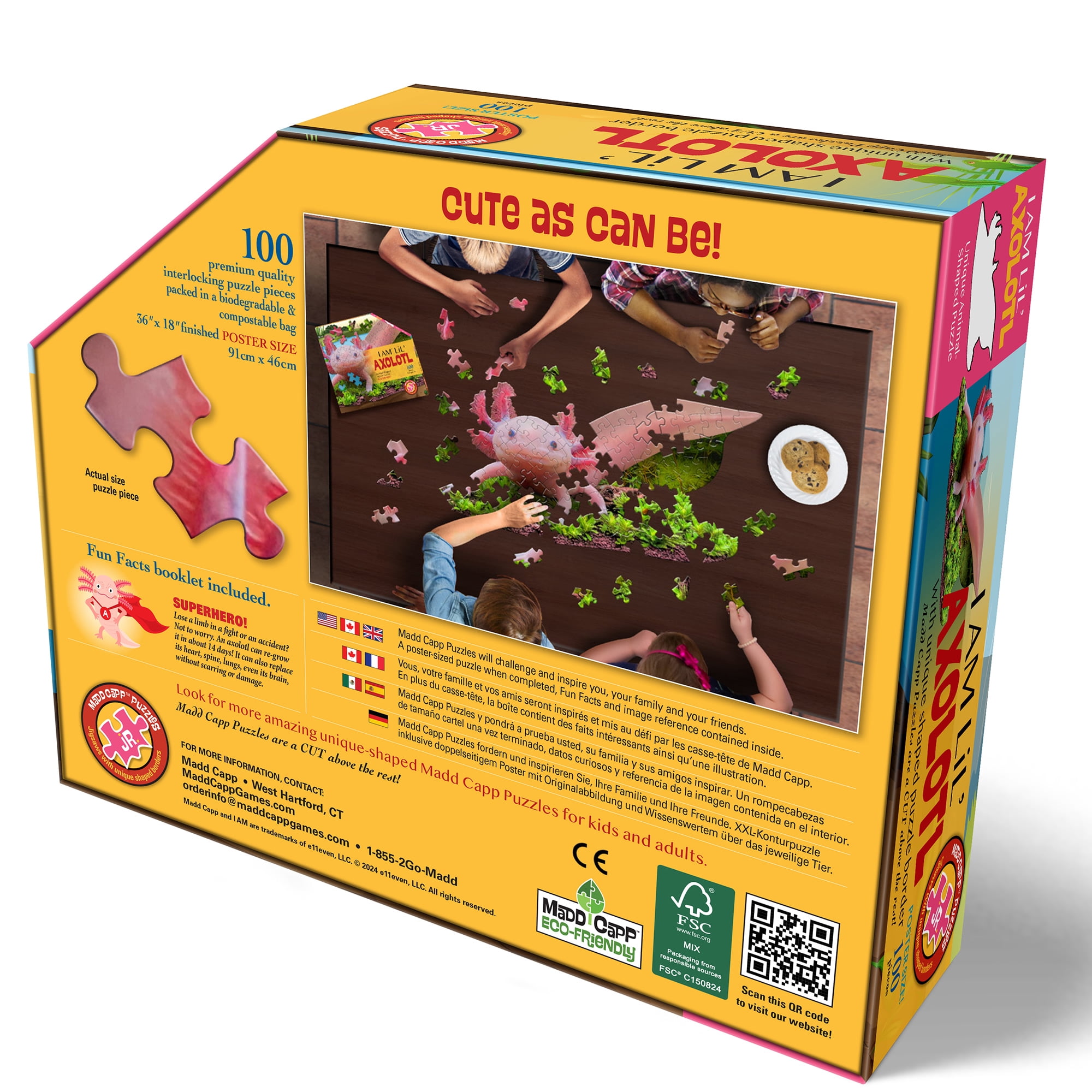 I Am LiL' Axolotl Jigsaw Puzzle, 100 Pieces