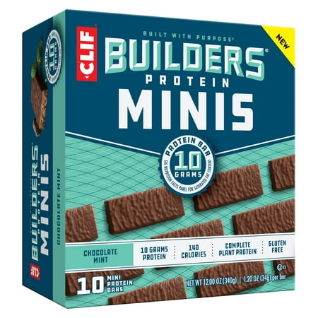 CLIF Builder's Chocolate Mint Mini Bars - 10pk