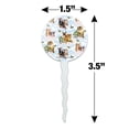 thumbnail image 6 of Kittens Cats and Butteflies Pattern Cupcake Picks Toppers Decoration Set of 6, 6 of 7