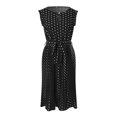thumbnail image 5 of Sngxgn Women's Dress Ribbed Sleeveless Halter Neck Tank Tops Mini Dresses(Black,XL), 5 of 7