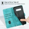 thumbnail image 4 of S10 Phone Case Wallet,for Galaxy S10 Case,[Card Holder Slots][Wrist Strap][Stand Function] TPU Interior Protective PU Leather Phone 2023 Flip Cases Cover for Samsung Galaxy S10 6.1 Inch (Green), 4 of 14