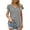 Gray, variant on Womens Summer Tops Ruffle Short Sleeve Tunic V Neck T-Shirts Casual Tee Shirts Loose Fit (Turquoise, M)