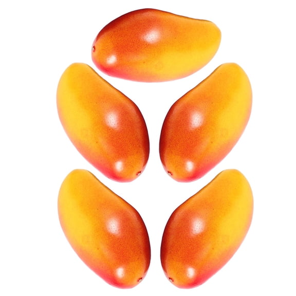 NICEXMAS 5pcs Artificial Mango Model Decor EVA Foam Mango Ornament Realistic Design for Artists