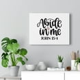 thumbnail image 5 of Scripture Walls John 15:4 Abide In Me Bible Verse Canvas Christian Wall Art Ready to Hang Unframed, 5 of 12