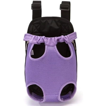 Hgudesign Furry Pawsy Carrier Bag with Leg Holes  Puppy Carrier Sling  Pet Dog Front Chest Carriers Backpacks  Dog Carrier Adjustable for Dog Body Small Medium Dogs Navy Blue(L)