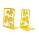thumbnail image 5 of Sujetalibros de hojas de ginkgo para estanterías, estudio, moderno soporte para libros, sujetalibros. Amarillo, 5 of 9