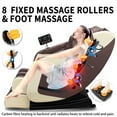 thumbnail image 5 of Premium Zero Gravity Massage Chair Full Body with Heated Lumbar & Calves, 20 Airbag Compression, 8+2 Rollers, Extendable Footrest, Bluetooth, for Back Pain, Athletes Home Use - Brown, 5 of 10