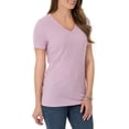 thumbnail image 4 of Time and Tru Women's Essential Short Sleeve V-Neck T-Shirt, 4 of 4