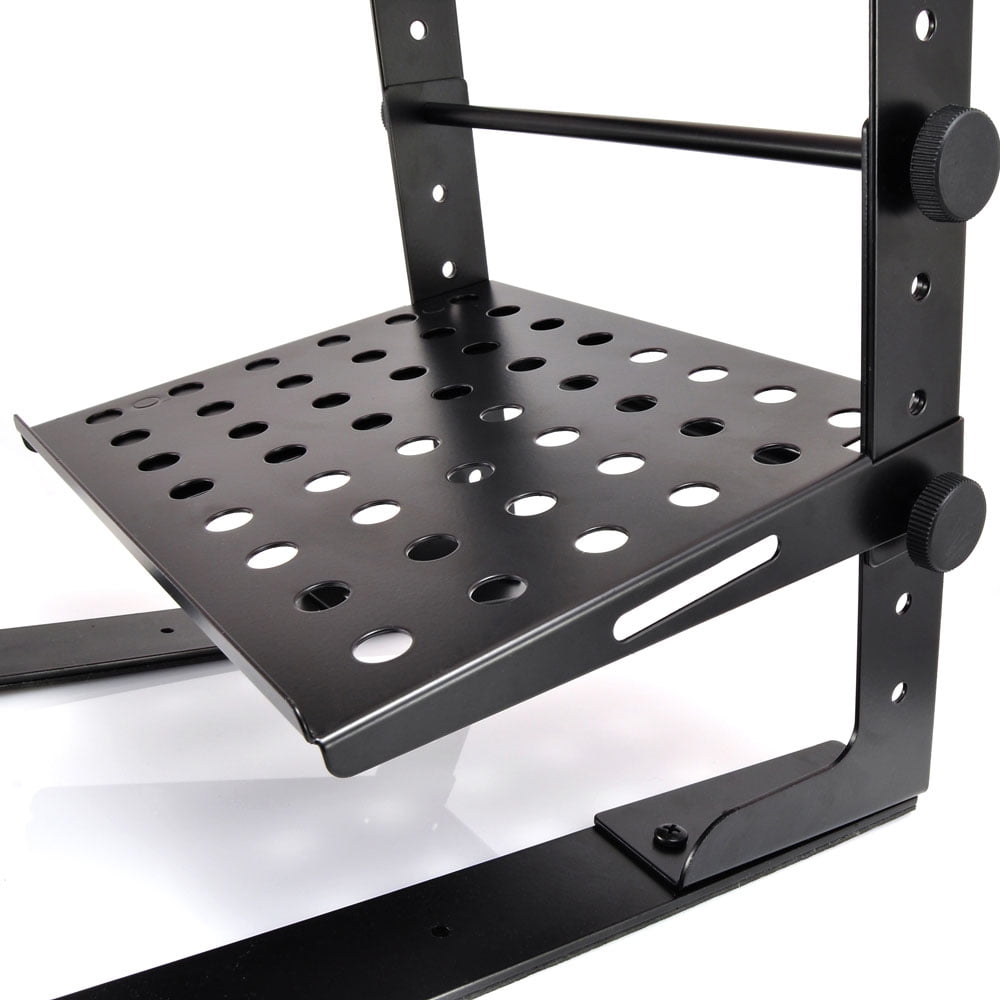 Laptop Computer Stand For DJ With Flat Bottom Legs