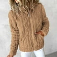 thumbnail image 5 of GigrtiJin Winter Fleece Hooded Jackets for Women Fuzzy Warm Casual Cardigan Coat Full Zip up Outerwear with Pockets, 5 of 9