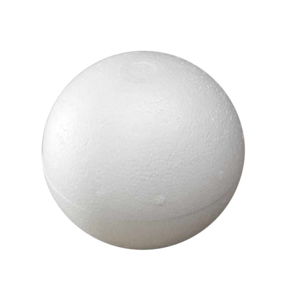 Poly Foam Ball, White, 6Inch