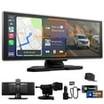 thumbnail image 1 of 11.26'' Wireless CarPlay Screen for Car, Apple CarPlay & Android Auto HD Touchscreen with 4K Front + 1080P Rear Camera, Easy Install Dash Cam Car Multimedia Receiver, 1 of 8