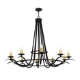 thumbnail image 2 of Meyda Tiffany 117545 Octavia 10 Light 60" Wide Taper Candle Style Chandelier - Black, 2 of 4