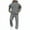Gray, variant on MLQIDK Mens 2 Piece Set Workout Gym Track Suits Big and Tall Fleece Zip up Hoodie and Cargo Sweatpants Athletic Winter Casual Sweatsuits Jogging Sweat Suits Lounge Outfit Khaki 2XL