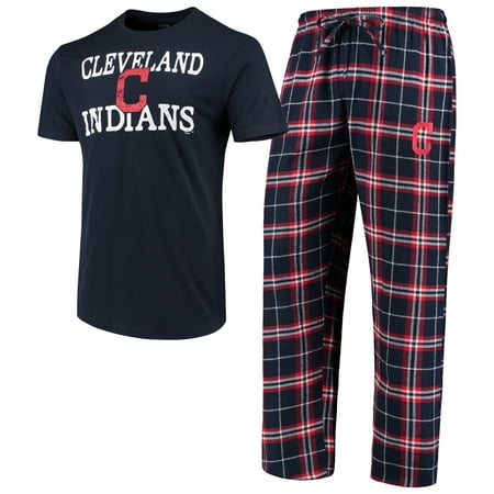 Cleveland Indians Concepts Sport Duo Pants & Top Set - Navy