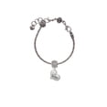 thumbnail image 2 of Delight Jewelry Silvertone Small ''Sister'' Heart with Clear Crystal Lord Guide Me Charm Bead, 2 of 4