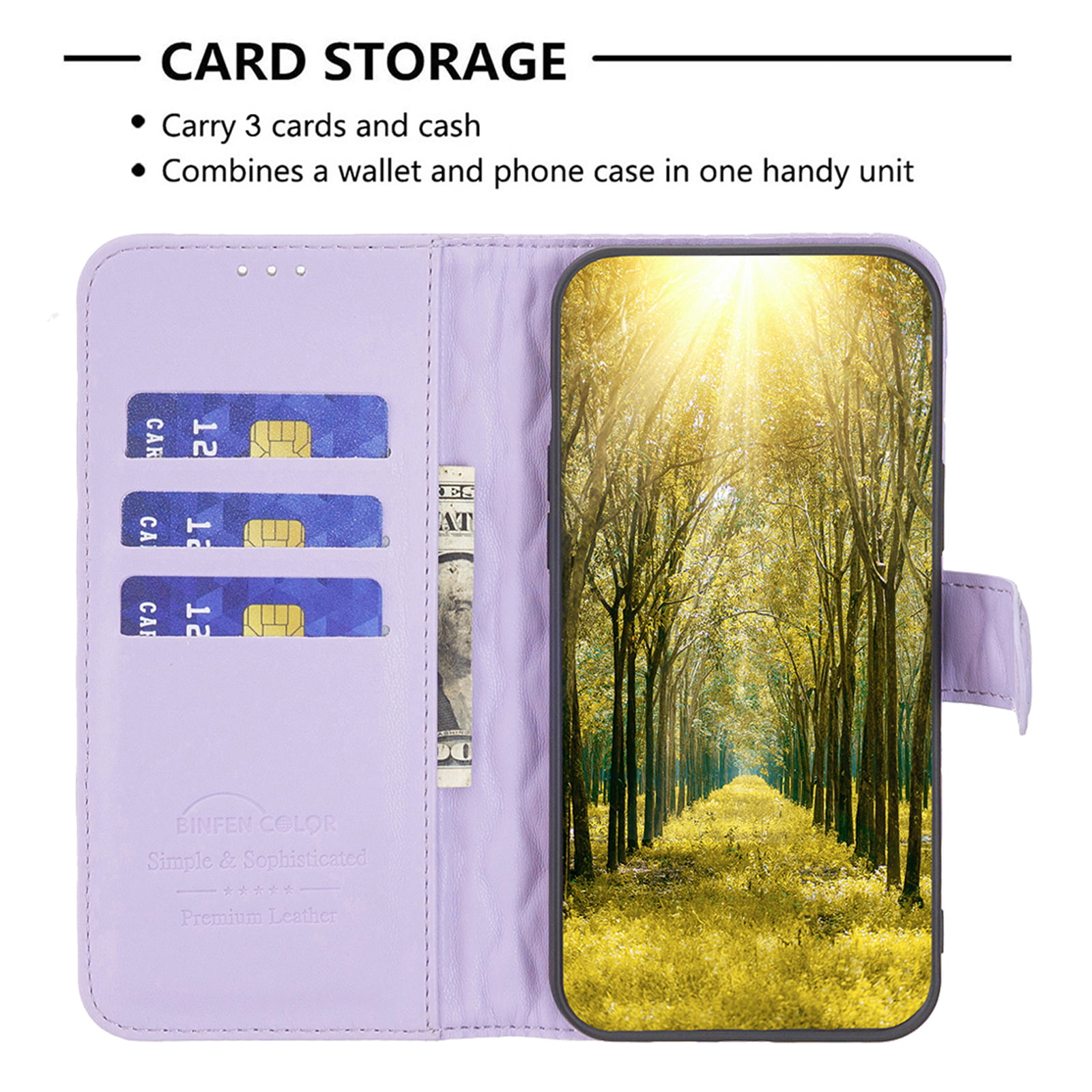 Reiko Magnetic Wallet Leather Phone Case For Samsung Galaxy A14 5g