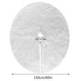 thumbnail image 3 of Falda XOYO para árbol de Navidad, piel sintética blanca, 150 cm de diámetro, 3 of 6
